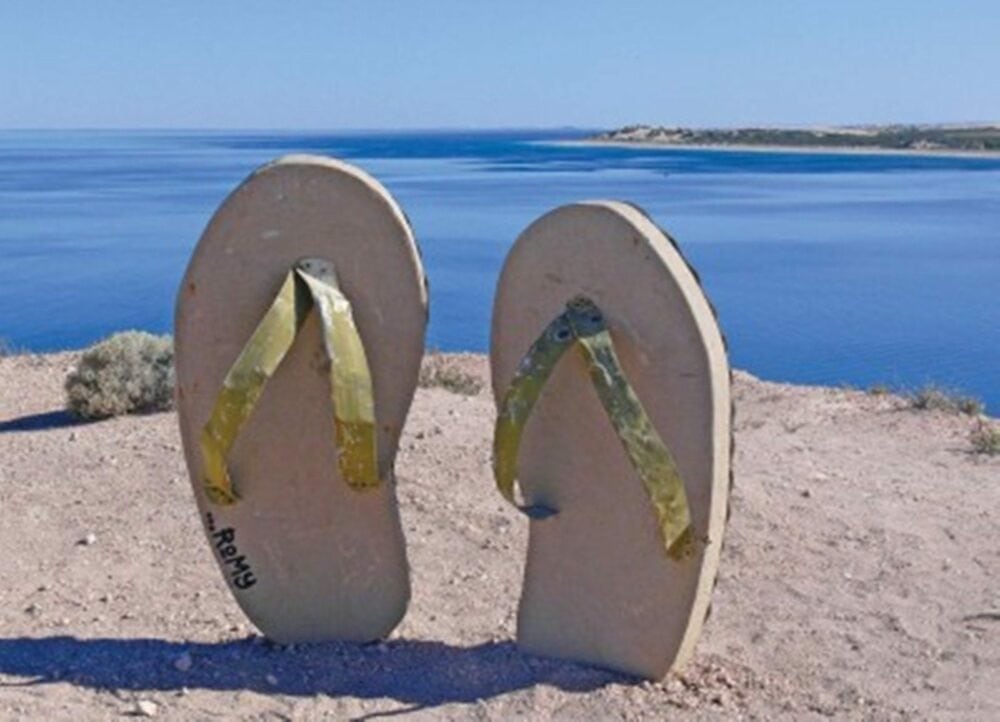 Image: Elliston Sculpture on the Cliffs, Artist Tod Romy, Date unkown but pre 2010 Image Credit: Elliston VIC